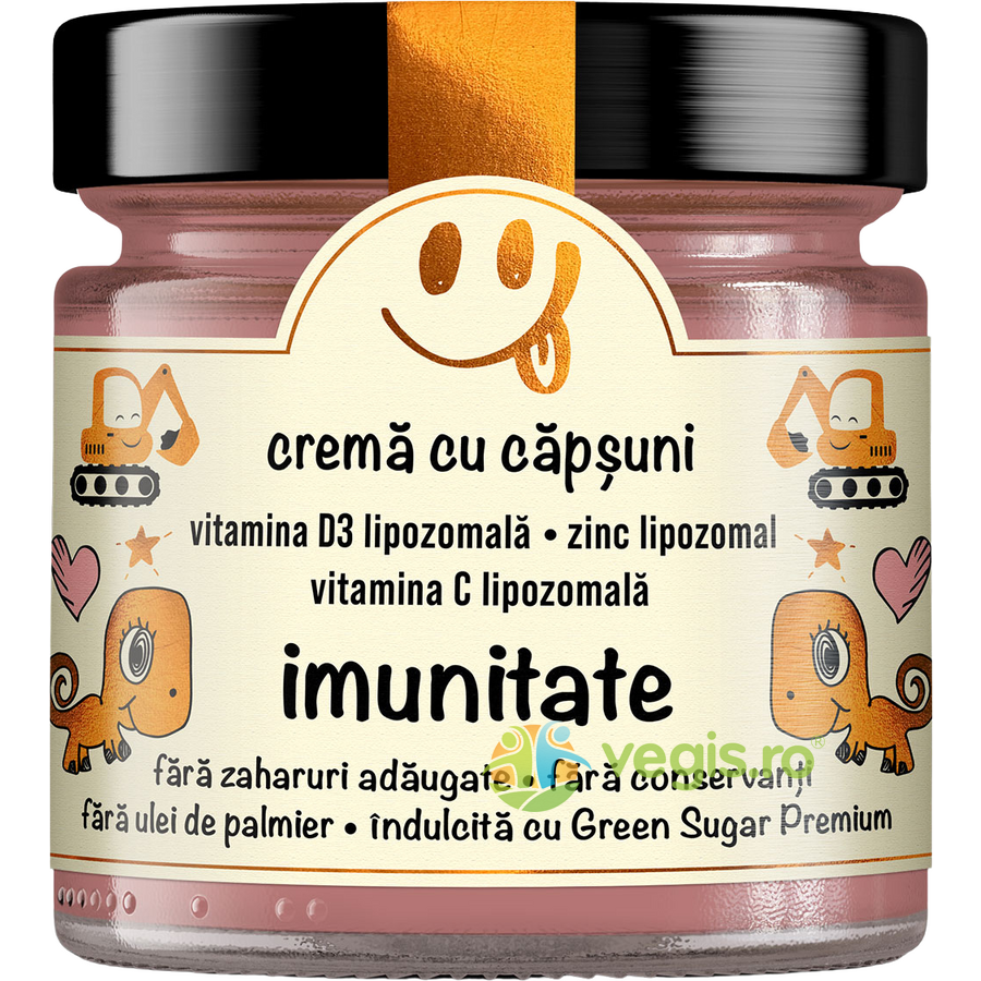 Oferte la Imunitate Crema cu Capsuni si Vitamine fara Zahar Adaugat Secretele Evei 250g