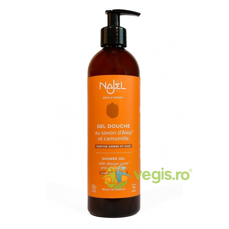 Oferte la Gel de Dus Bio cu Sapun de Alep cu Parfum de Ambra si Oud 500ml