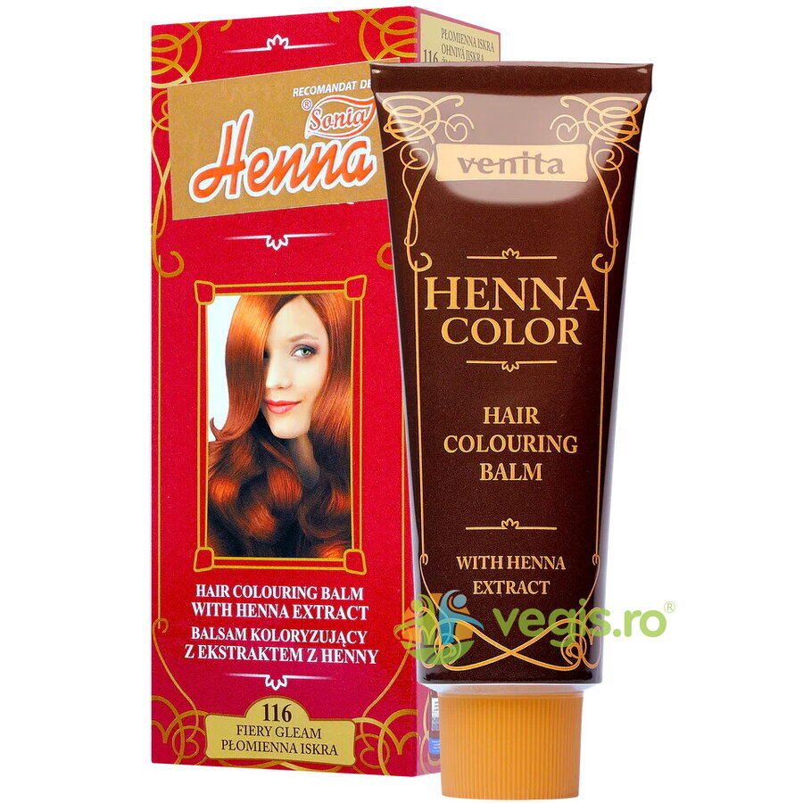 Oferte la Balsam Colorant pentru Par Henna Sonia Nr.116 Rosu Intens 75g