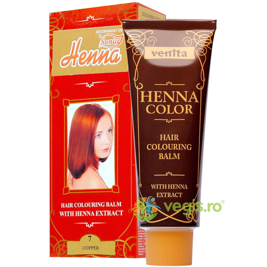 Oferte la Balsam Colorant pentru Par Henna Sonia Nr.7 Cupru 75g