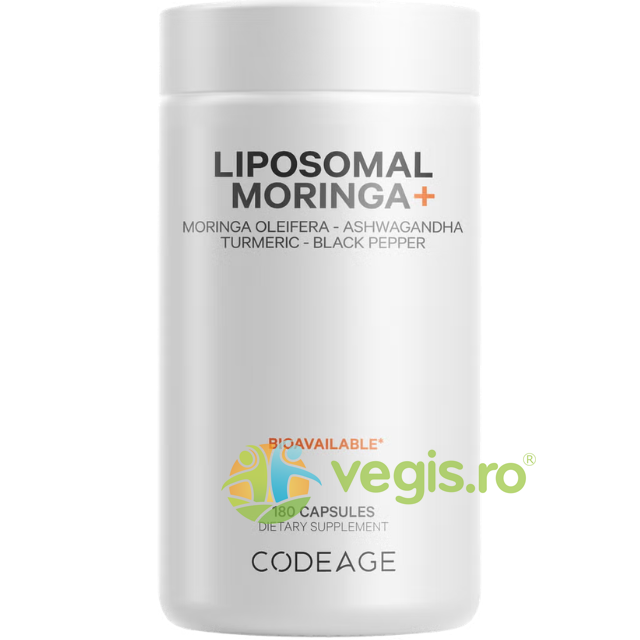 Oferte la Liposomal Moringa+ Super-Aliment Avansat pentru Energie, Echilibru si Vitalitate 180cps
