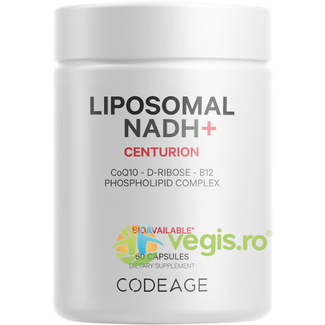Oferte la Liposomal NADH+, CoQ10, B12 si D-Riboza Suport Avansat pentru Energie Celulara 60cps