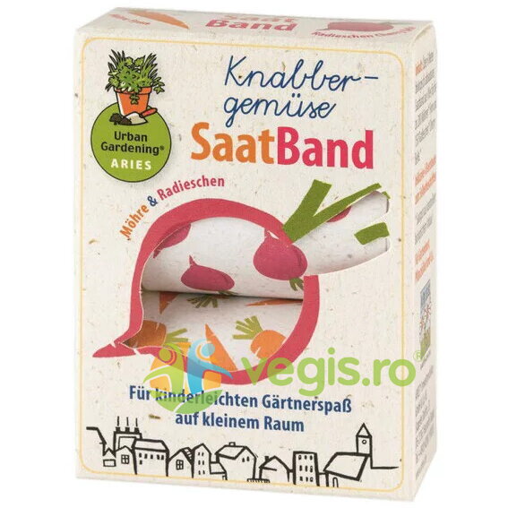 Oferte la Banda cu Seminte pentru Semanat Morcovi si Ridichi Ecologica/Bio 2buc x 6m