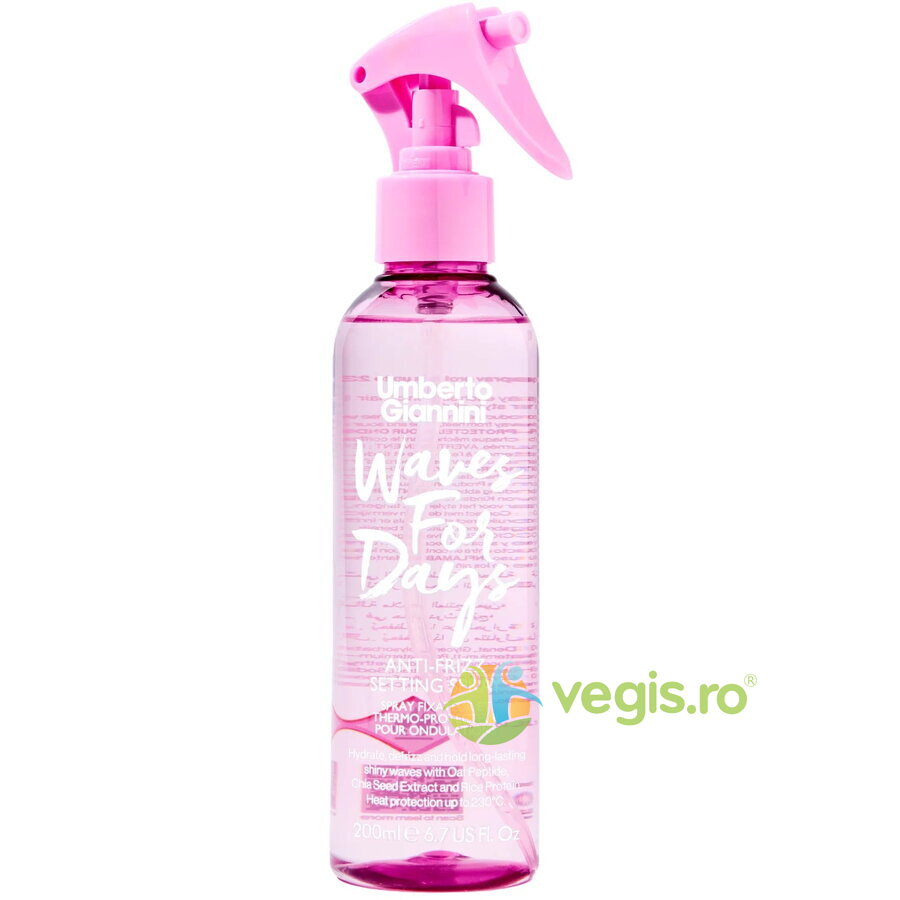 Oferte la Spray Termoprotector pentru Fixare Usoara cu Efect Anti-static pentru Parul Ondulat Waves for Days 200ml