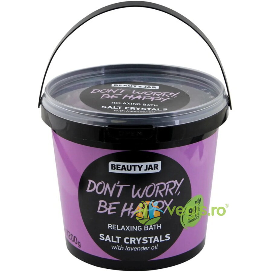Oferte la Cristale de Baie pentru Relaxare cu Ulei de Lavanda Don't Worry, Be Happy 1.2kg