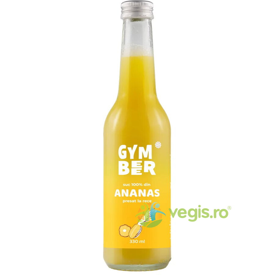 Oferte la Suc de Ananas 100% Natural Presat la Rece fara Zahar Adaugat 330ml