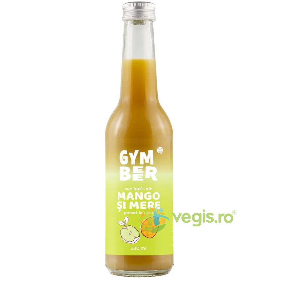 Oferte la Suc de Mango si Mere 100% Natural Presat la Rece fara Zahar Adaugat 330ml