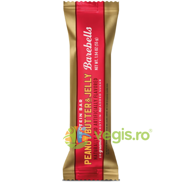 Oferte la Baton Proteic cu Aroma de Unt de Arahide si Jeleu Fructat 55g