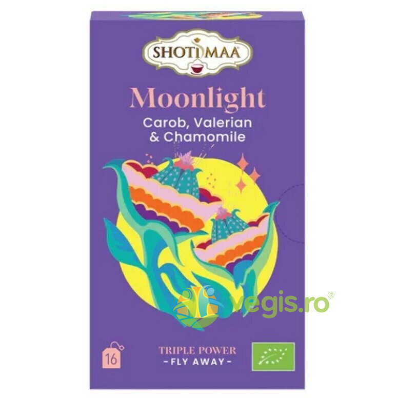 Oferte la Ceai cu Valeriana, Carob si Musetel Fly Away-Moonlight Ecologic/Bio 16dz
