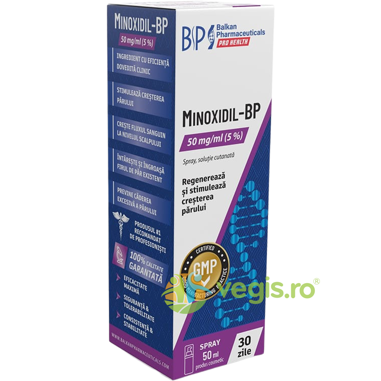 Oferte la Minoxidil BP Solutie 5% Spray 50ml