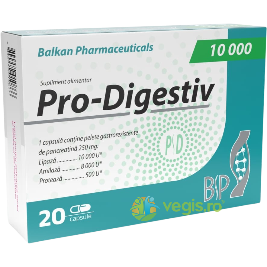 Oferte la Pro-Digestiv 10.000 (250mg) 20cps
