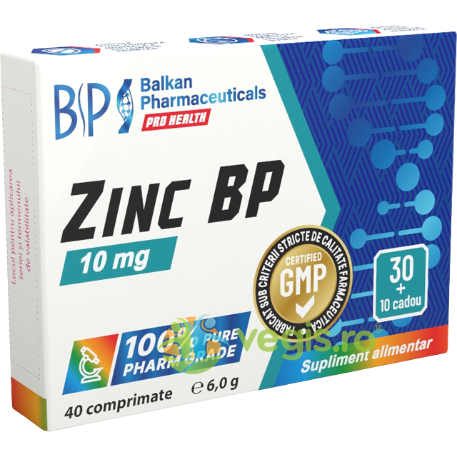 Oferte la Zinc BP 10mg 40cpr