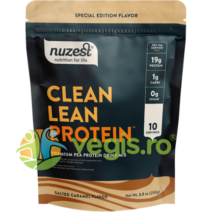 Oferte la Proteina Vegetala cu Aroma de Caramel Sarat Clean Lean Protein 250g