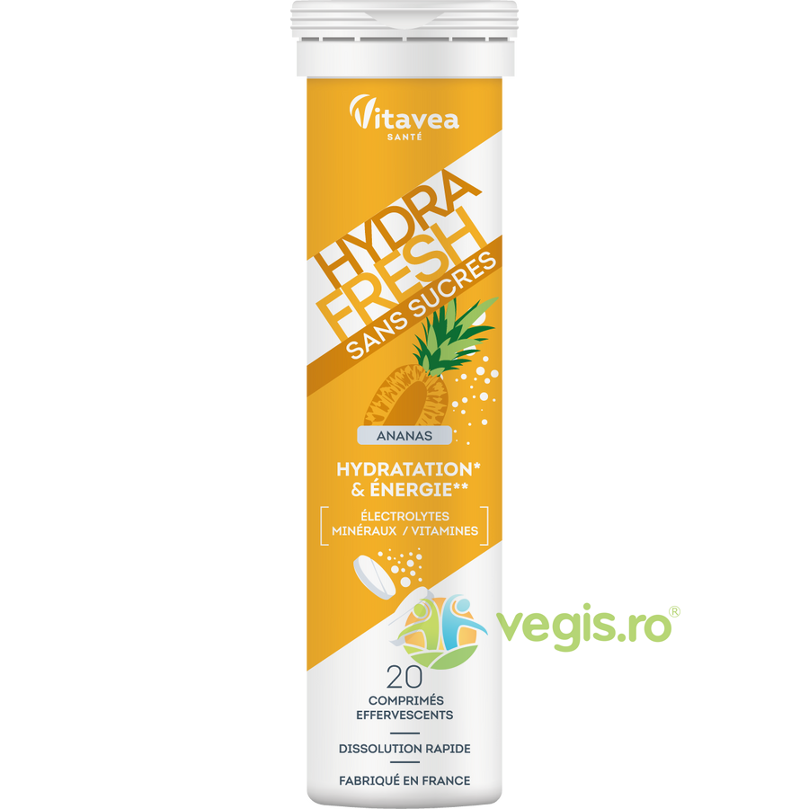 Oferte la Electroliti cu Aroma de Ananas HydraFresh 20tb efervescente