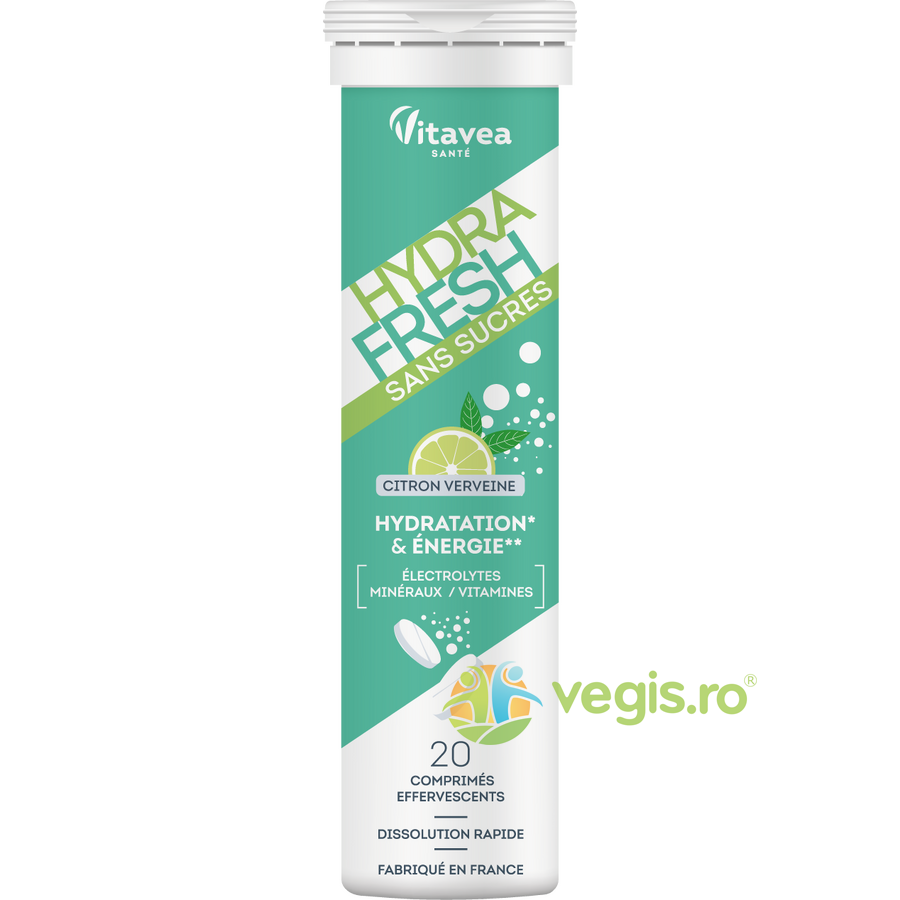 Oferte la Electroliti cu Aroma de Lamaie si Verbina HydraFresh 20tb efervescente