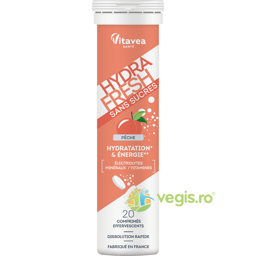 Oferte la Electroliti cu Aroma de Piersica HydraFresh 20tb efervescente