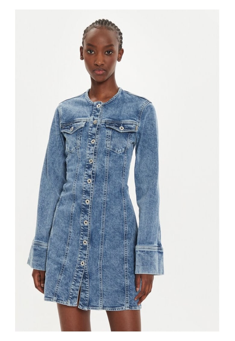 Oferte la Rochie dama -  Albastru - Bumbac
