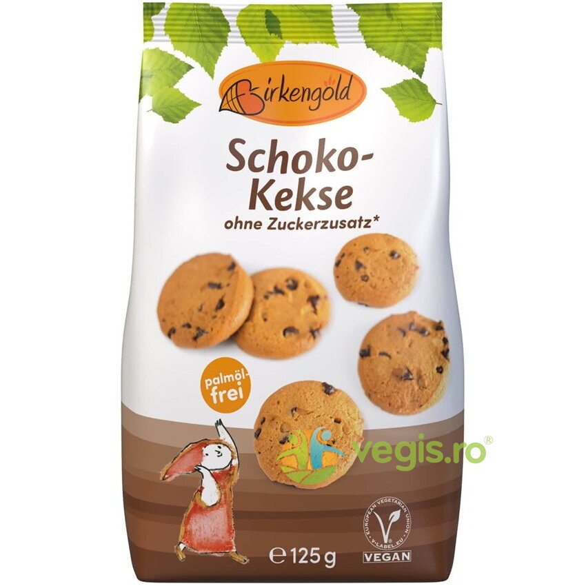 Oferte la Biscuiti din Ovaz cu Ciocolata fara Zahar 125g