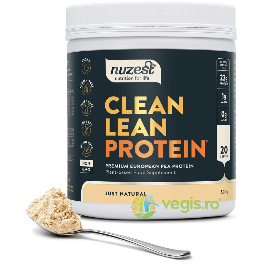 Oferte la Proteina Vegetala Clean Lean Protein - Natural 500g