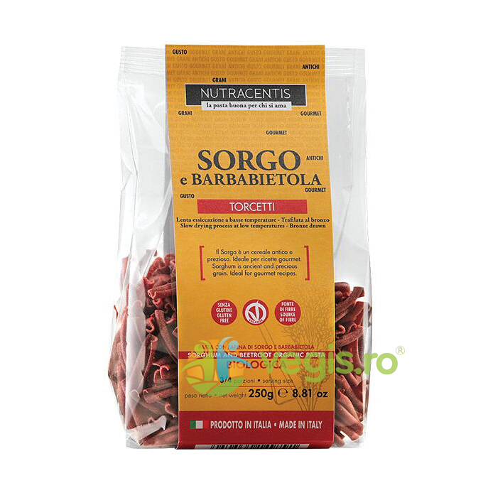 Oferte la Paste cu Faina de Sorg si Sfecla Rosie fara Gluten Ecologice/Bio 250g