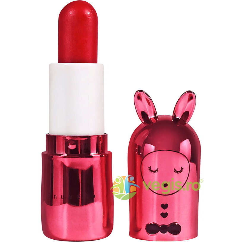 Oferte la Balsam de Buze cu Sclipici pentru Copii cu Parfum de Mar, Pomme d'Amour - Red 3.5g