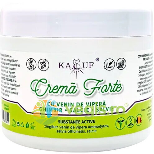 Oferte la Crema Forte cu Venin de Vipera, Ghimbir, Salcie, Salvie 500ml