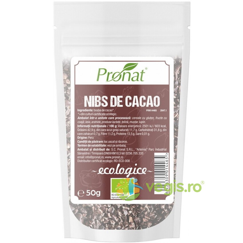 Oferte la Nibs din Samburi de Cacao Ecologici/Bio 50g