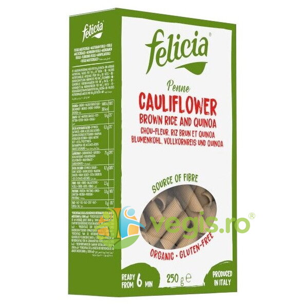 Oferte la Penne din Orez Brun si Quinoa cu Conopida fara Gluten Ecologice/Bio 250g