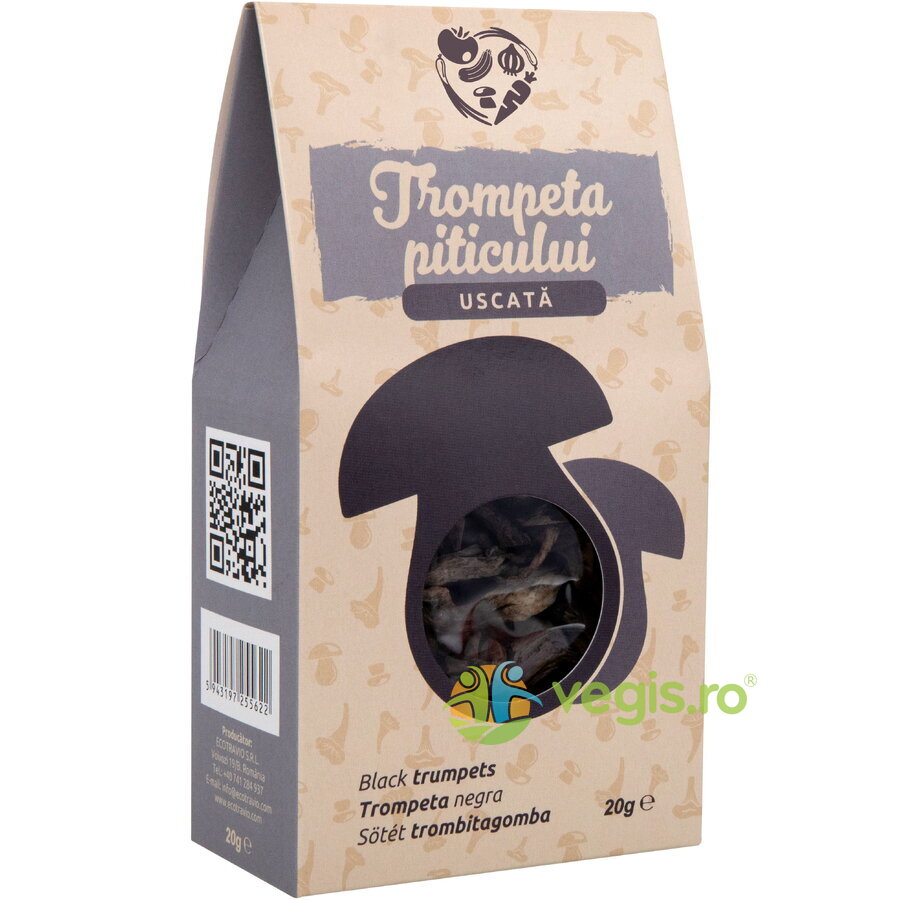 Oferte la Ciuperci Trompeta Piticului Uscata fara Gluten 20g