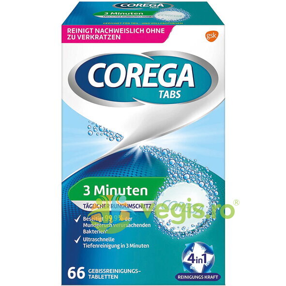 Oferte la Tablete Efervescente pentru Curatarea Protezei 66buc