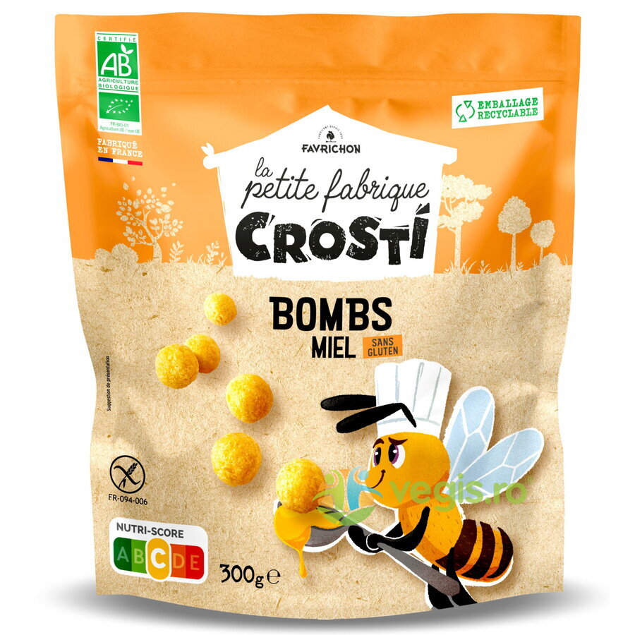 Oferte la Bilute Expandate pentru Copii cu Miere fara Gluten Ecologice/Bio 300g