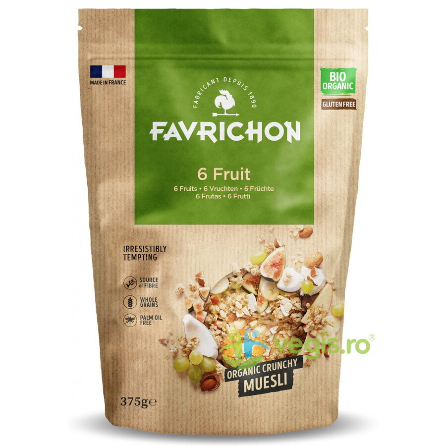Oferte la Musli Crocant cu 6 Fructe si Nuci fara Gluten Ecologic/Bio 375g