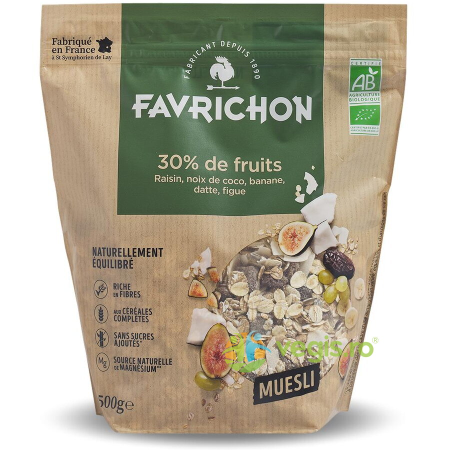 Oferte la Musli Traditional cu 30% Continut de Fructe si Nuci fara Zahar Ecologic/Bio 500g