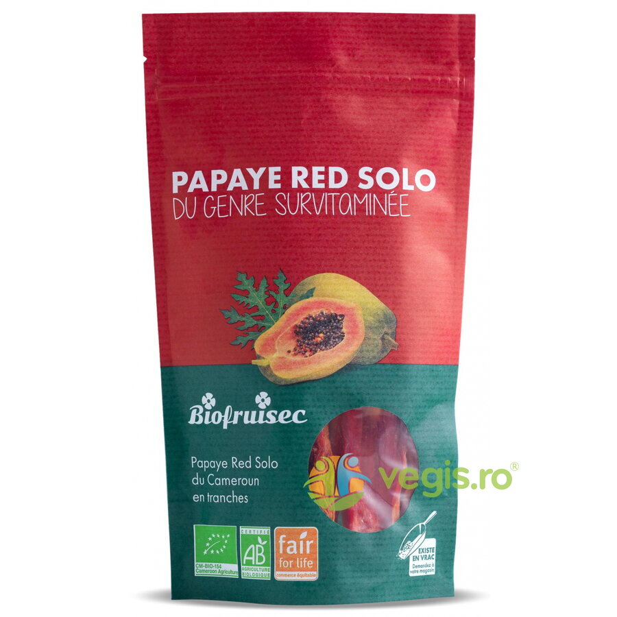 Oferte la Papaia Rosie Felii Selectie Red Solo din Camerun Ecologica/Bio 100g