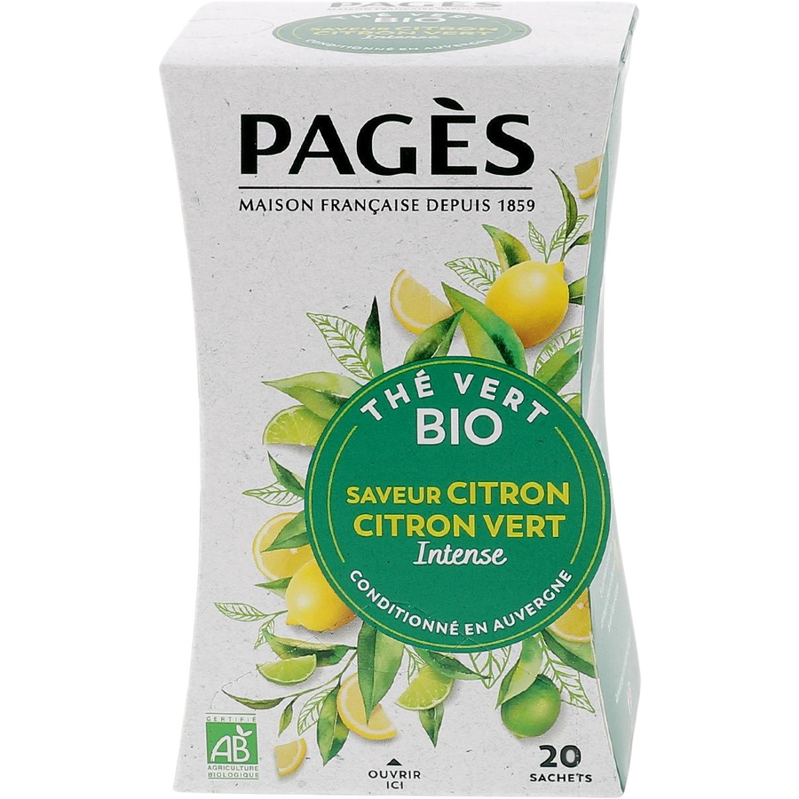 Oferte la Ceai Verde cu Lamaie si Lime Ecologic/Bio 20dz
