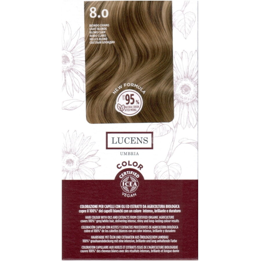 Oferte la Vopsea de Par fara Amoniac Blond Deschis 8.0 50ml