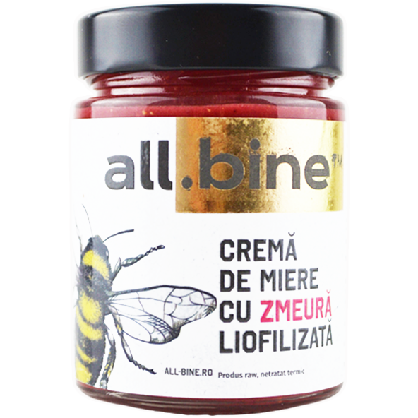 Oferte la Crema de Miere cu Zmeura Liofilizata 300g