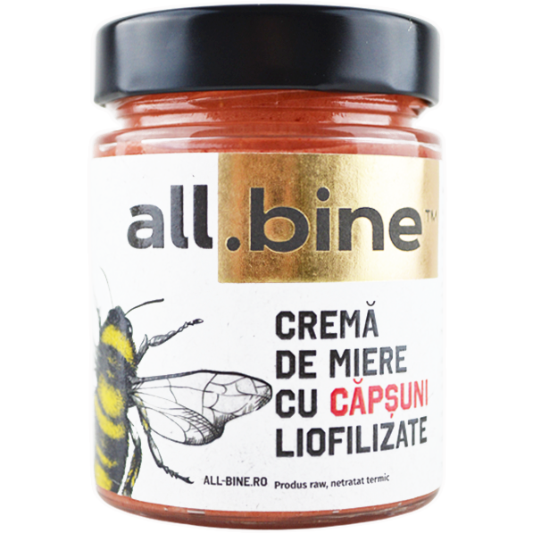 Oferte la Crema de Miere cu Capsuni Liofilizate 300g