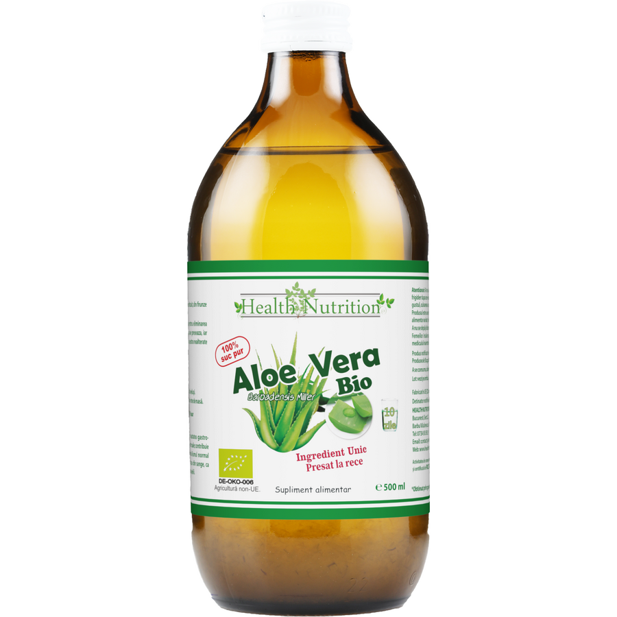Oferte la Aloe Suc 100% Pur Ecologic/Bio 500ml