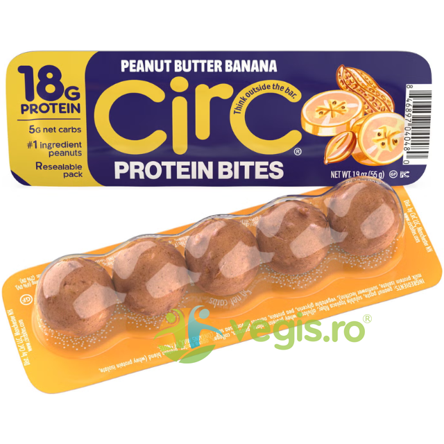 Oferte la Gustare Proteica cu Aroma de Unt de Arahide si Banane 55g