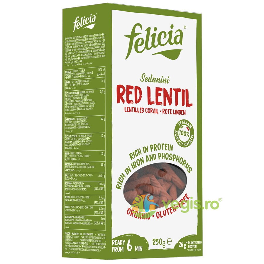 Oferte la Sedanini din Linte Rosie Ecologice/Bio 250g