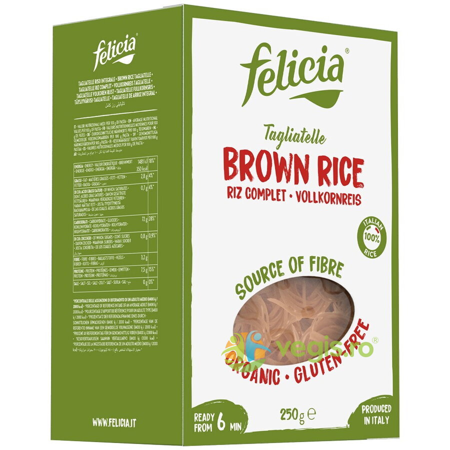 Oferte la Tagliatelle din Faina de Orez Integral fara Gluten Ecologice/Bio 250g