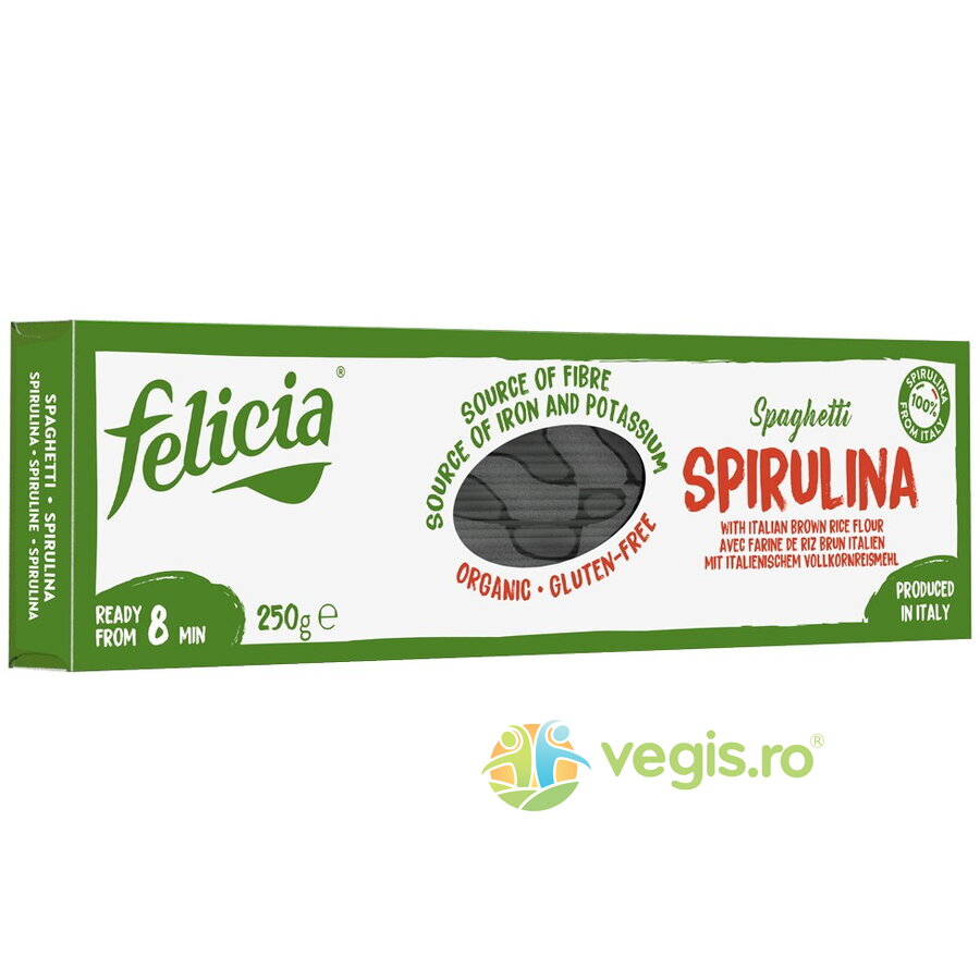 Oferte la Spaghete din Faina de Orez Integral si Spirulina Ecologica/Bio 250g