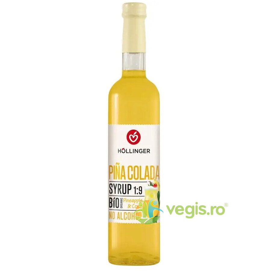 Oferte la Sirop cu Aroma de Ananas si Nuca de Cocos 1:9 Pina Colada fara Alcool Ecologica/Bio 500ml