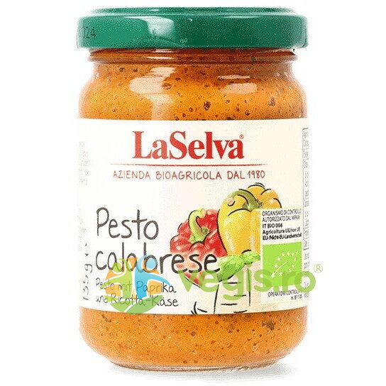 Oferte la Pesto Calabrese din Ardei Dulce Ecologic/Bio 135g