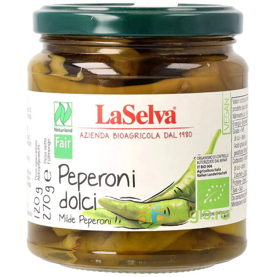 Oferte la Peperoni Dulci in Otet Ecologici/Bio 270g