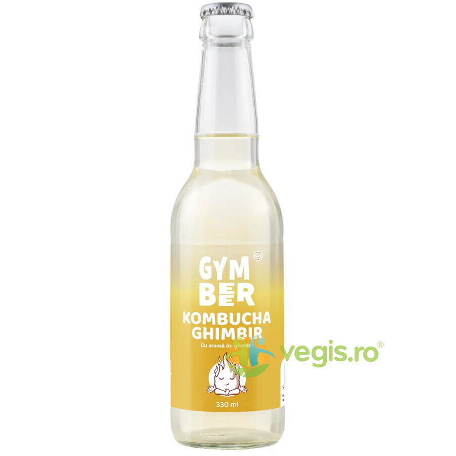 Oferte la Kombucha cu Aroma de Ghimbir fara Zahar Adaugat 330ml