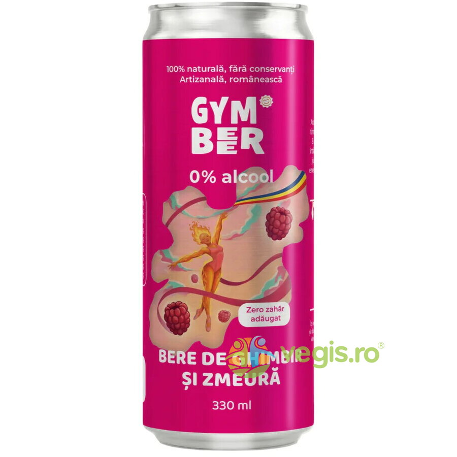 Oferte la Bere de Ghimbir si Zmeura 0% Alcool fara Zahar Adaugat 330ml