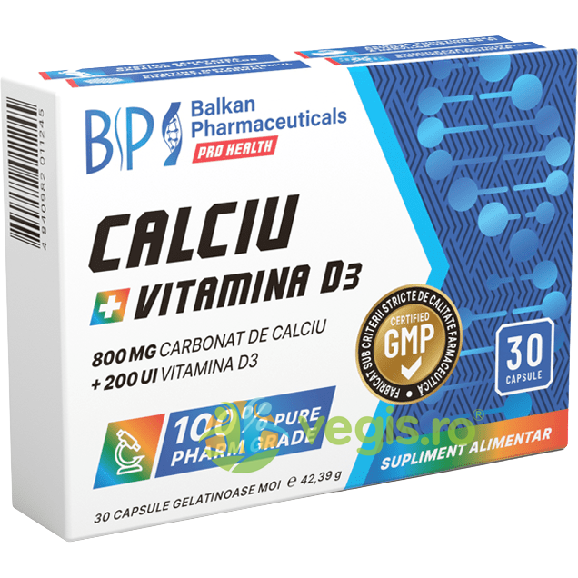Oferte la Calciu + Vitamina D3 30cps moi