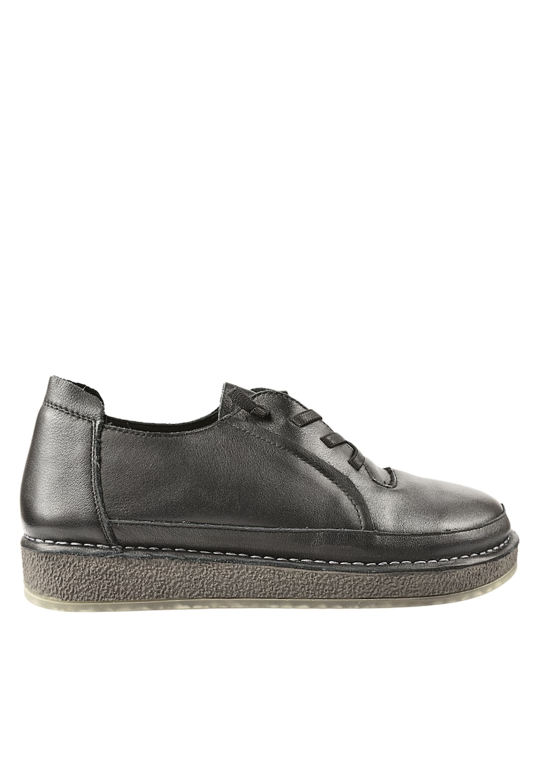 Oferte la Pantofi casual - dama -  22267621 negru - piele naturala